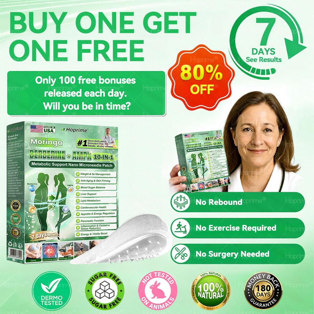 Hoprimeยฎ Only 10 boxes left! Grab 30% OFF today and see realresults in 1-3 weeks,A lighter, more energized you is just one patch a day away.Don't miss it - this offer won't return until next year.Act fast! 180-daymoney-back guarantee.