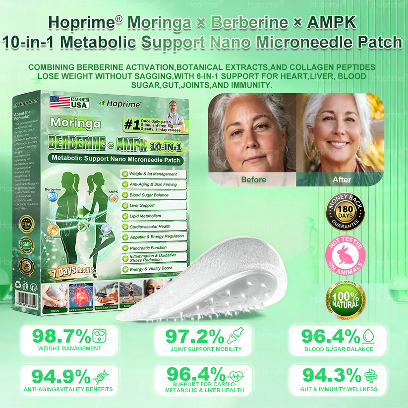 Hoprime® Only 10 boxes left! Grab 30% OFF today and see realresults in 1-3 weeks,A lighter, more energized you is just one patch a day away.Don't miss it - this offer won't return until next year.Act fast! 180-daymoney-back guarantee.
