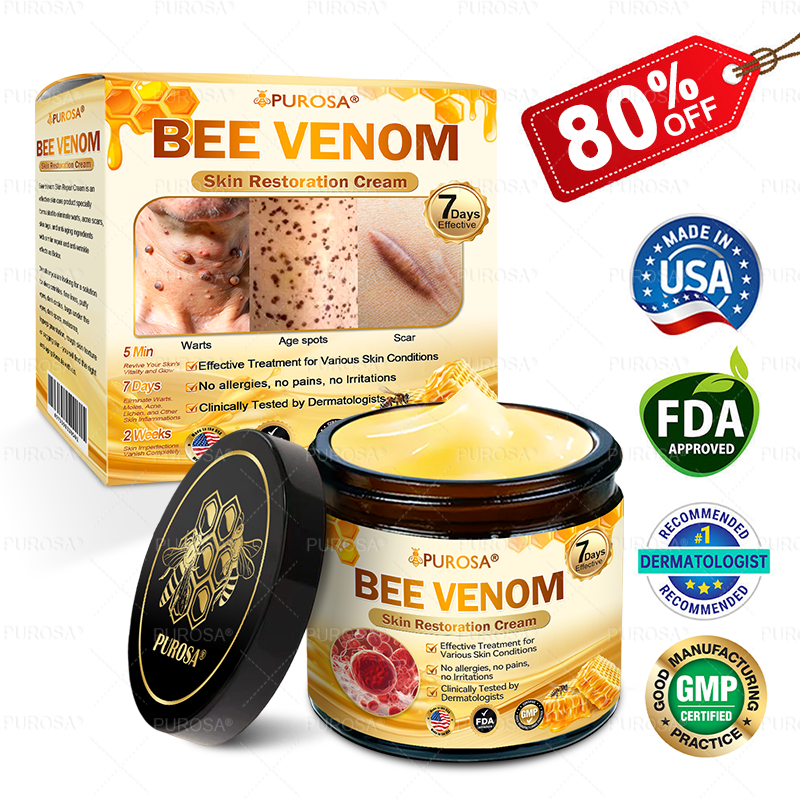 𝑷𝑼𝑹𝑶𝑺𝑨® 𝘽𝙀𝙀 𝙑𝙀𝙉𝙊𝙈 𝙎𝙠𝙞𝙣 𝙍𝙚𝙨𝙩𝙤𝙧𝙖𝙩𝙞𝙤𝙣 𝘾𝙧𝙚𝙖𝙢 – 🌸Targets Sagging Skin, Fine Lines, and Loss of Firmness on Chest, Neck & Body | Lifts & Firms Naturally 🔥 LAST DAY: 80% OFF!