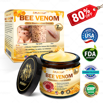 𝑷𝑼𝑹𝑶𝑺𝑨® 𝘽𝙀𝙀 𝙑𝙀𝙉𝙊𝙈 𝙎𝙠𝙞𝙣 𝙍𝙚𝙨𝙩𝙤𝙧𝙖𝙩𝙞𝙤𝙣 𝘾𝙧𝙚𝙖𝙢 – 🌸Targets Sagging Skin, Fine Lines, and Loss of Firmness on Chest, Neck & Body | Lifts & Firms Naturally 🔥 LAST DAY: 80% OFF!