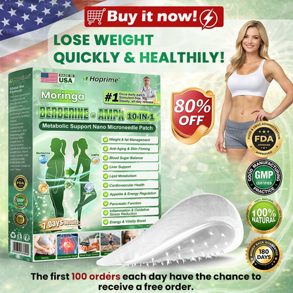 Hoprime® Only 10 boxes left! Grab 30% OFF today and see realresults in 1-3 weeks,A lighter, more energized you is just one patch a day away.Don't miss it - this offer won't return until next year.Act fast! 180-daymoney-back guarantee.