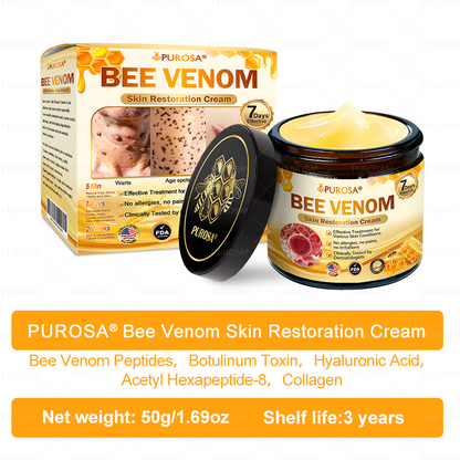 𝑷𝑼𝑹𝑶𝑺𝑨® 𝘽𝙀𝙀 𝙑𝙀𝙉𝙊𝙈 𝙎𝙠𝙞𝙣 𝙍𝙚𝙨𝙩𝙤𝙧𝙖𝙩𝙞𝙤𝙣 𝘾𝙧𝙚𝙖𝙢 – 🌸Targets Sagging Skin, Fine Lines, and Loss of Firmness on Chest, Neck & Body | Lifts & Firms Naturally 🔥 LAST DAY: 80% OFF!