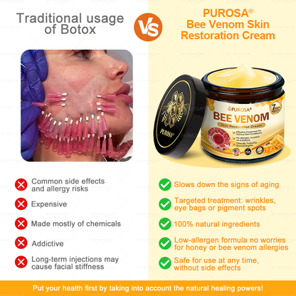 𝑷𝑼𝑹𝑶𝑺𝑨® 𝘽𝙀𝙀 𝙑𝙀𝙉𝙊𝙈 𝙎𝙠𝙞𝙣 𝙍𝙚𝙨𝙩𝙤𝙧𝙖𝙩𝙞𝙤𝙣 𝘾𝙧𝙚𝙖𝙢 – 🌸Targets Sagging Skin, Fine Lines, and Loss of Firmness on Chest, Neck & Body | Lifts & Firms Naturally 🔥 LAST DAY: 80% OFF!