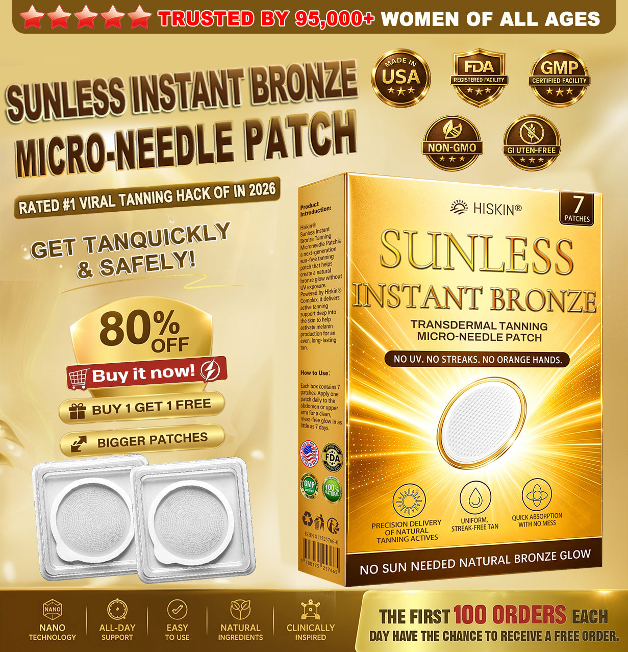 𝑶𝒇𝒇𝒊𝒄𝒊𝒂𝒍 𝑺𝒕𝒐𝒓𝒆 | 🌞 𝐇𝐢𝐬𝐤𝐢𝐧® 𝐒𝐮𝐧𝐥𝐞𝐬𝐬 𝐈𝐧𝐬𝐭𝐚𝐧𝐭 𝐁𝐫𝐨𝐧𝐳𝐞 𝐓𝐚𝐧𝐧𝐢𝐧𝐠 𝐌𝐢𝐜𝐫𝐨𝐧𝐞𝐞𝐝𝐥𝐞 𝐏𝐚𝐭𝐜𝐡 🇺🇸 (𝐉𝐮𝐬𝐭 𝐨𝐧𝐜𝐞 𝐚 𝐝𝐚𝐲) 𝐕𝐢𝐬𝐢𝐛𝐥𝐞 𝐁𝐫𝐨𝐧𝐳𝐞 𝐆𝐥𝐨𝐰 𝐢𝐧 𝟕 𝐃𝐚𝐲𝐬 ✅ 𝐍𝐨 𝐔𝐕, 𝐍𝐨 𝐎𝐫𝐚𝐧𝐠𝐞, 𝐍𝐨 𝐒𝐭𝐫𝐞𝐚𝐤𝐬, 𝐍𝐨 𝐃𝐇𝐀, 𝐍𝐨 𝐌𝐞𝐬𝐬.