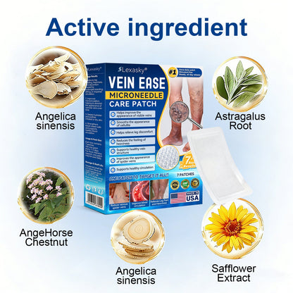 🇺🇸👨‍⚕️✅✅Lexasky® VEIN EASE MICRONEEDLE CARE PATCH⚡Instant Relief, Long-Term Results