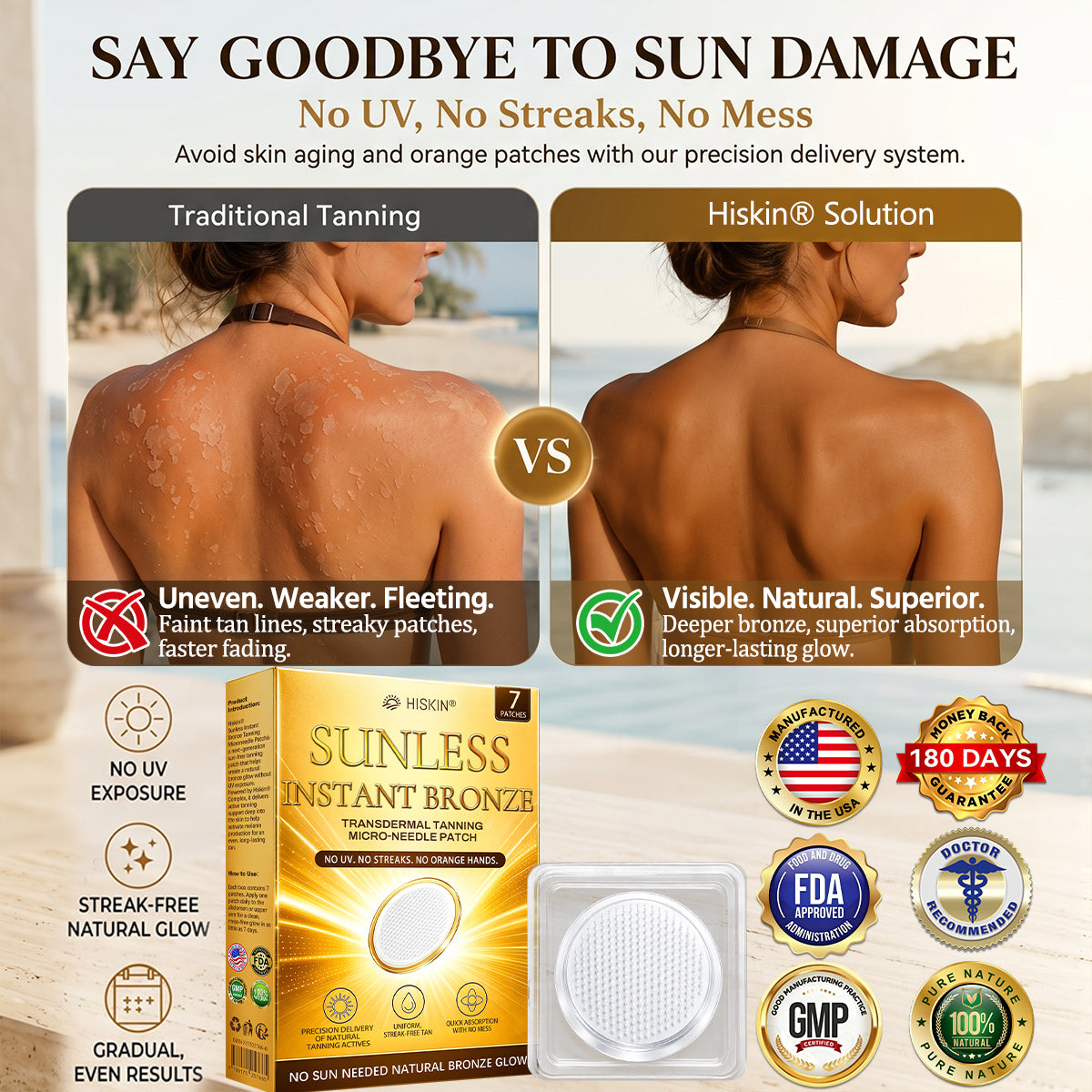 𝑶𝒇𝒇𝒊𝒄𝒊𝒂𝒍 𝑺𝒕𝒐𝒓𝒆 | 🌞 𝐇𝐢𝐬𝐤𝐢𝐧® 𝐒𝐮𝐧𝐥𝐞𝐬𝐬 𝐈𝐧𝐬𝐭𝐚𝐧𝐭 𝐁𝐫𝐨𝐧𝐳𝐞 𝐓𝐚𝐧𝐧𝐢𝐧𝐠 𝐌𝐢𝐜𝐫𝐨𝐧𝐞𝐞𝐝𝐥𝐞 𝐏𝐚𝐭𝐜𝐡 🇺🇸 (𝐉𝐮𝐬𝐭 𝐨𝐧𝐜𝐞 𝐚 𝐝𝐚𝐲) 𝐕𝐢𝐬𝐢𝐛𝐥𝐞 𝐁𝐫𝐨𝐧𝐳𝐞 𝐆𝐥𝐨𝐰 𝐢𝐧 𝟕 𝐃𝐚𝐲𝐬 ✅ 𝐍𝐨 𝐔𝐕, 𝐍𝐨 𝐎𝐫𝐚𝐧𝐠𝐞, 𝐍𝐨 𝐒𝐭𝐫𝐞𝐚𝐤𝐬, 𝐍𝐨 𝐃𝐇𝐀, 𝐍𝐨 𝐌𝐞𝐬𝐬.