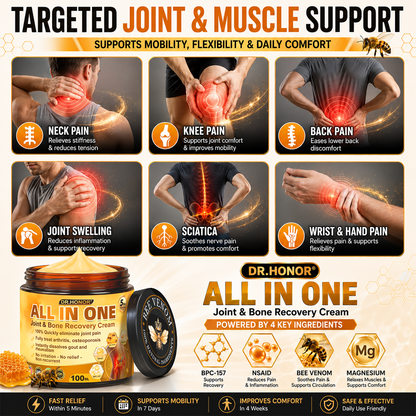 DR.HONOR® — 🚨 Only 10 jars left! Grab an exclusive 30% OFF today!Support flexibility and mobility in just 1–3 weeks.Don’t miss your chance—this offer won’t come around again until next year. Act fast! 180-day money back guarantee!🔥