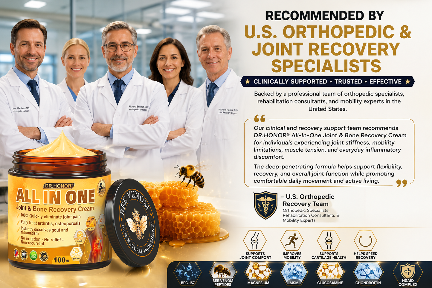DR.HONOR® — 🚨 Only 10 jars left! Grab an exclusive 30% OFF today!Support flexibility and mobility in just 1–3 weeks.Don’t miss your chance—this offer won’t come around again until next year. Act fast! 180-day money back guarantee!🔥