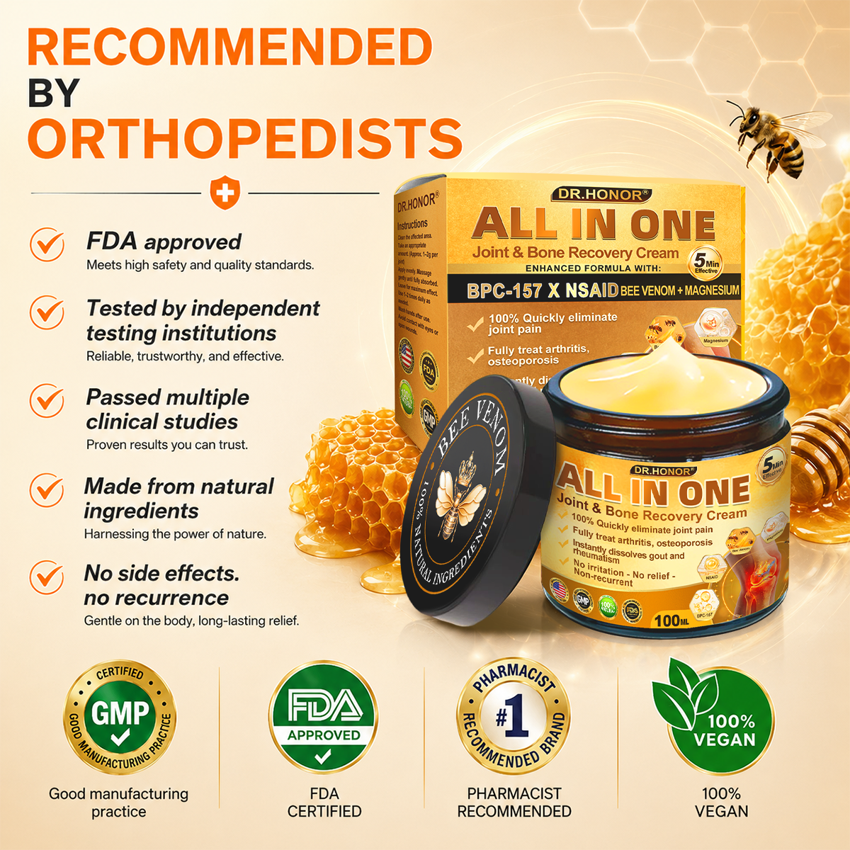 DR.HONOR® — 🚨 Only 10 jars left! Grab an exclusive 30% OFF today!Support flexibility and mobility in just 1–3 weeks.Don’t miss your chance—this offer won’t come around again until next year. Act fast! 180-day money back guarantee!🔥