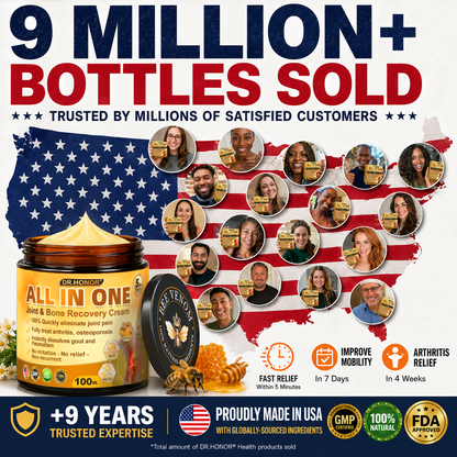 DR.HONOR® — 🚨 Only 10 jars left! Grab an exclusive 30% OFF today!Support flexibility and mobility in just 1–3 weeks.Don’t miss your chance—this offer won’t come around again until next year. Act fast! 180-day money back guarantee!🔥