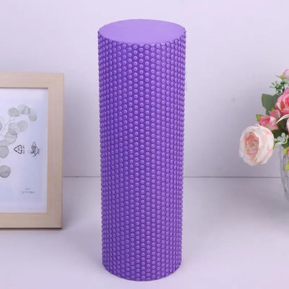 Yoga Roller Round EVA Foam Cylinder Roller For Pilates Exercise Enhanced Home Workouts Diameter 10cm Length 30cm