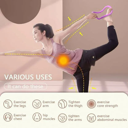 Yoga Stretch Circle Home Women Pilates Fitness Ring Back Training Portable Exercise Aid Shoulder Opening Resistance Support Tool