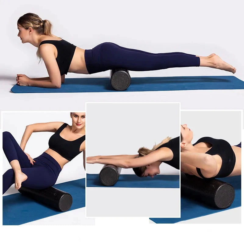 Yoga Foam Roller Fitness Portable  Pilates Body Exercises Gym for Leg/Arm/Back/Feet Pain Self-Myofascial Treatment Tool