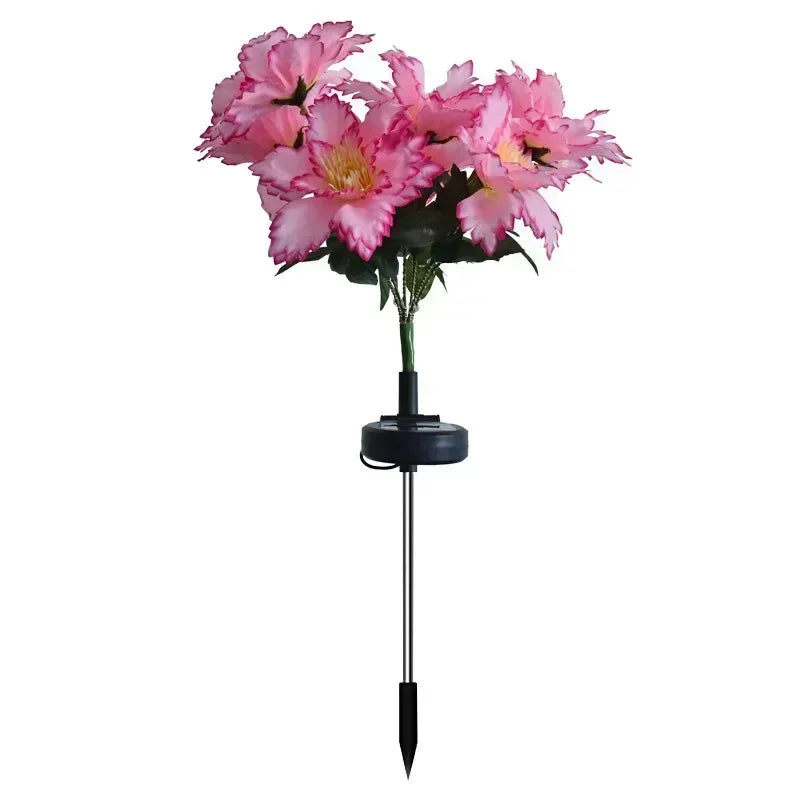 New 4-Leaf Led Solar Windmill Lights Turning Windmill Lawn Lights Waterproof Outdoor Courtyard Garden Decorative Lights