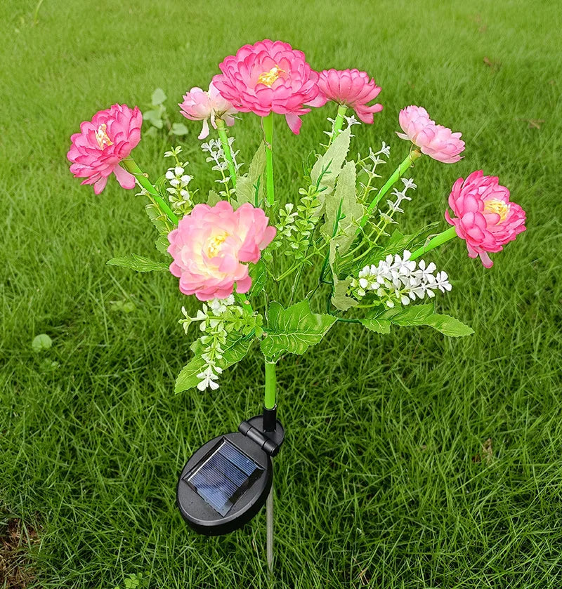 Outdoor Solar Lights Solar Garden Lawn Lights Bigger Lily Flowers landscape lighting for Outdoor Patio Yard Garden Decoration