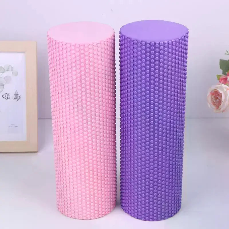 Yoga Roller Round EVA Foam Cylinder Roller For Pilates Exercise Enhanced Home Workouts Diameter 10cm Length 30cm