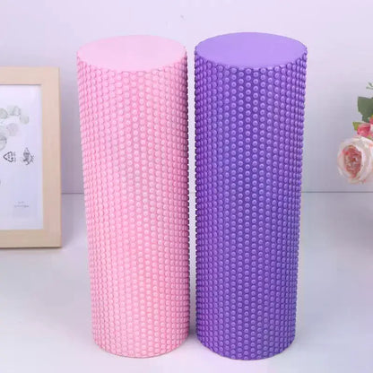 Yoga Roller Round EVA Foam Cylinder Roller For Pilates Exercise Enhanced Home Workouts Diameter 10cm Length 30cm