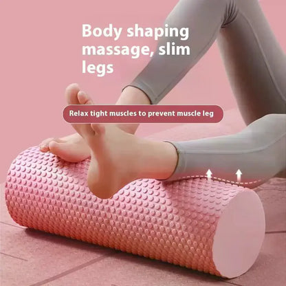 Yoga Roller Round EVA Foam Cylinder Roller For Pilates Exercise Enhanced Home Workouts Diameter 10cm Length 30cm